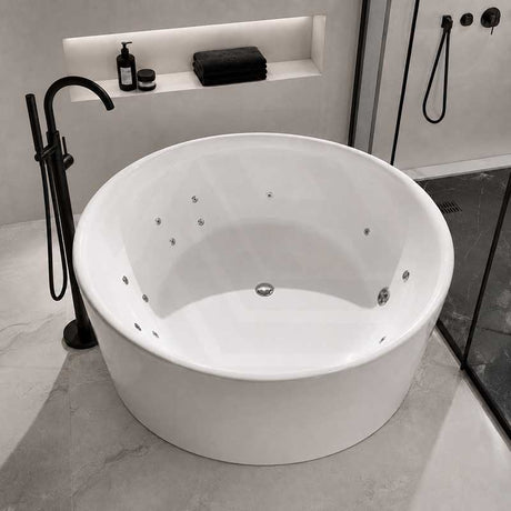 Broadway FS19 Round Acrylic Freestanding Spa Bathtub 1350/1400x580mm
