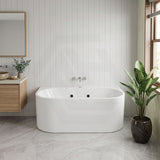 Broadway FS36 Back to Wall Spa Bath 10 Jets 1700x780x600mm - Gloss White