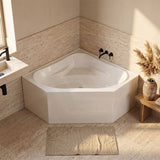 Broadway FS53 Corner Bathtub Acrylic 1290/1490x640mm - Gloss White