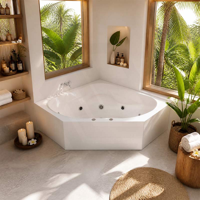 FS53 Corner Spa - 12 Jet Luxury Spa Bath - MyHomeware