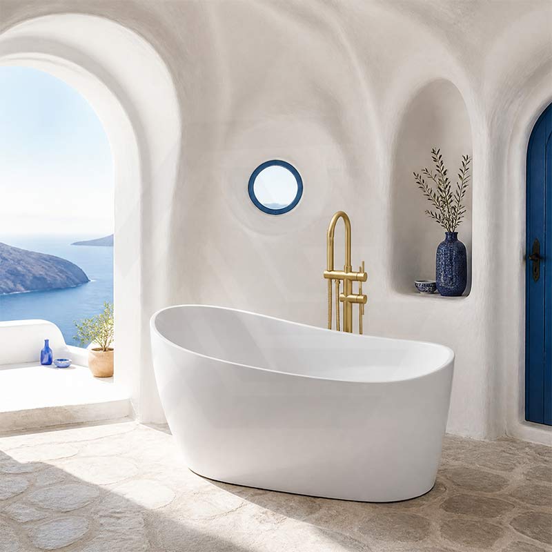 Broadway FS6 Acrylic Freestanding Bathtub 1300/1500/1700mm - Gloss White