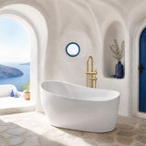 Broadway FS6 Acrylic Freestanding Bathtub 1300/1500/1700mm - Gloss White