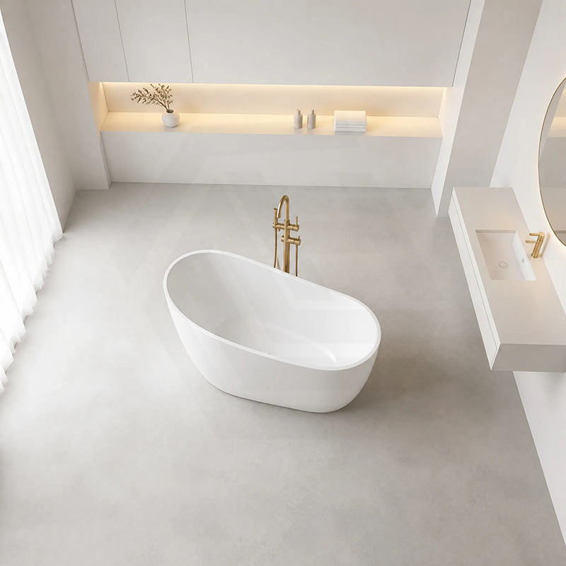 Broadway FS6 Acrylic Freestanding Bathtub 1300/1500/1700mm - Gloss White