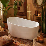Broadway FS6 Acrylic Freestanding Bathtub 1300/1500/1700mm - Gloss White
