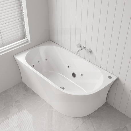 Broadway Fs7 1500/1700X780X600Mm Back To Wall Left Corner Spa Bathtub Acrylic Baths