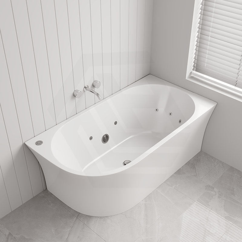 Broadway Fs7 1500/1700X780X600Mm Right Corner Back To Wall Spa Bathtub Acrylic Baths