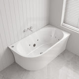 Broadway Fs7 1500/1700X780X600Mm Right Corner Back To Wall Spa Bathtub Acrylic Baths