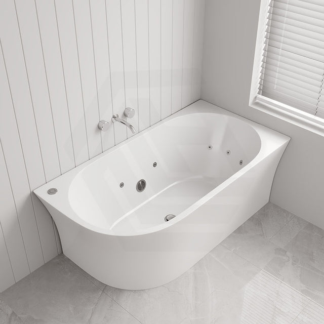 Broadway Fs7 1500/1700X780X600Mm Right Corner Back To Wall Spa Bathtub Acrylic Baths