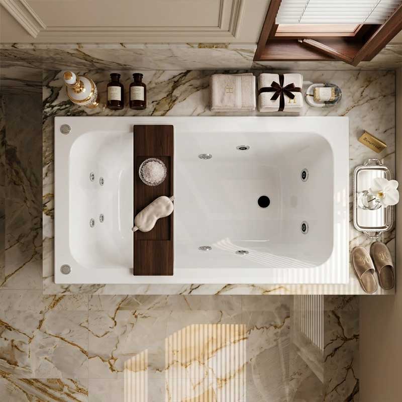 Broadway Grandisimo Spa Bath Rectangula Drop-in Tub 1400x820x520mm
