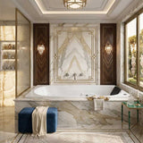Broadway Isabella Spa Bath Rectangula Drop-in Tub 1320/1530/1650/1800x815x530mm - Gloss White