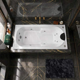 Broadway Isabella Spa Bath Rectangula Drop-in Tub 1320/1530/1650/1800x815x530mm - Gloss White