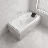 Broadway Isabella Bath 1320/1530/1650/1800mm Rectangle Acrylic Drop In Bathtub Gloss White