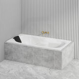 Broadway Isabella Bath 1320/1530/1650/1800mm Rectangle Acrylic Drop In Bathtub Gloss White