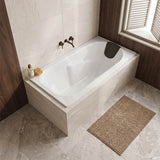 Broadway Isabella Rectangle Acrylic Drop In Bathtub 1320/1530/1650/1800mm - Gloss White
