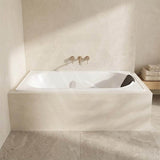 Broadway Isabella Rectangle Acrylic Drop In Bathtub 1320/1530/1650/1800mm - Gloss White