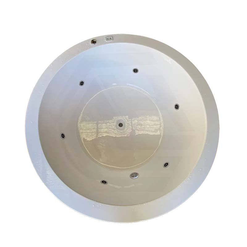 Broadway Lucena Spa Bath Round Drop-in Tub 1495x1495x490mm - Gloss White