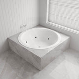 Broadway Lucena Spa Bath 1495x1495x490mm Round Drop-in Tub