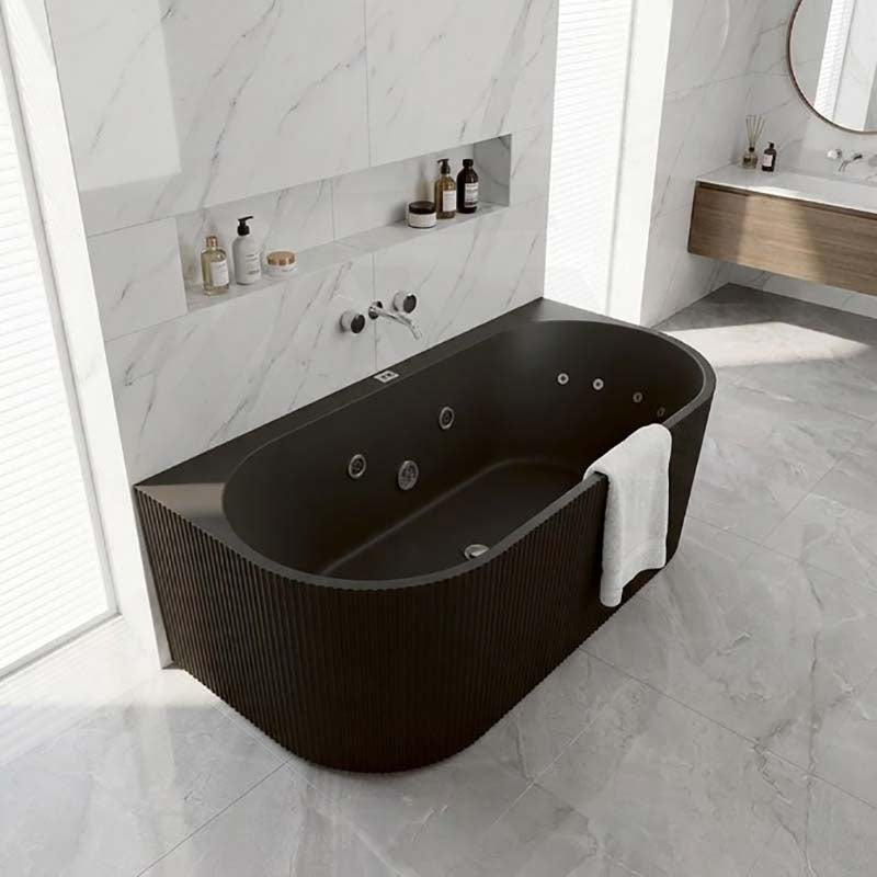 Broadway Mallorca Spa Bath Back To Wall Tub 1500x750 / 1700x800x580mm - Variant Colour