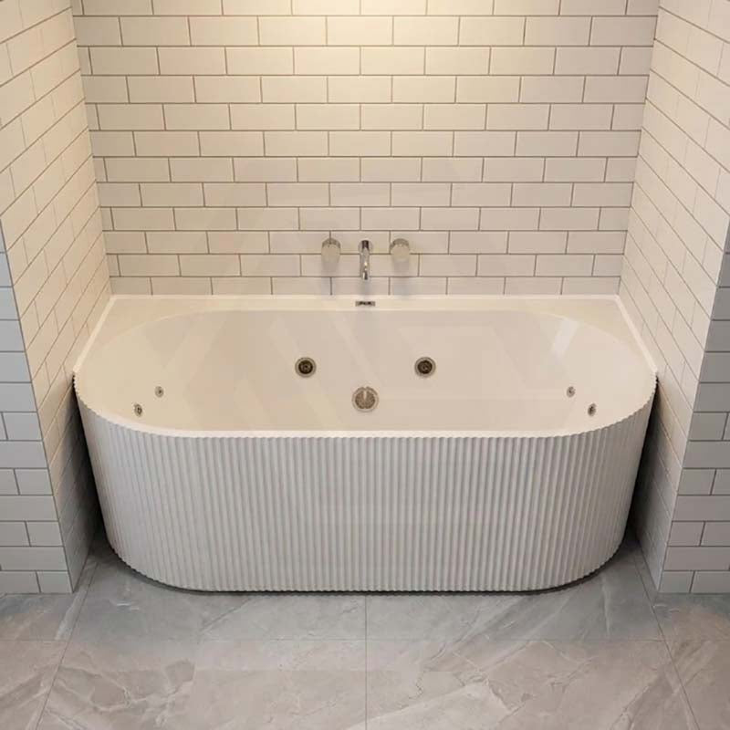 Broadway Mallorca Spa Bath Back To Wall Tub 1500x750 / 1700x800x580mm - Variant Colour