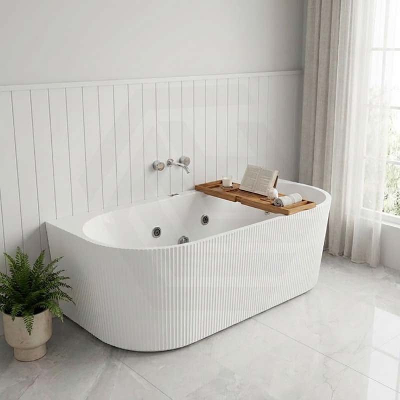 Broadway Mallorca Spa Bath Back To Wall Tub 1500x750 / 1700x800x580mm - Variant Colour