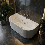 Broadway Mallorca Spa Bath Back To Wall Tub 1500x750 / 1700x800x580mm - Variant Colour