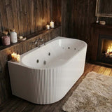 Broadway Mallorca Spa Bath Back To Wall Tub 1500x750 / 1700x800x580mm - Variant Colour
