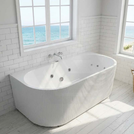 Broadway Mallorca Spa Bath Back To Wall Tub 1500x750 / 1700x800x580mm - Variant Colour