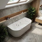 Broadway Mallorca Spa Bath Back To Wall Tub 1500x750 / 1700x800x580mm - Variant Colour