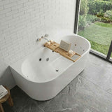 Broadway Mallorca Spa Bath Back To Wall Tub 1500x750 / 1700x800x580mm - Variant Colour