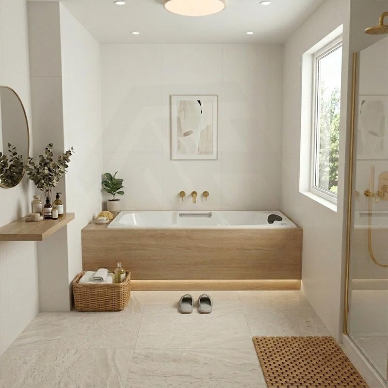 Broadway Marchena Spa Bath Rectangular Drop-in Tub 1725x860x530mm - Gloss White