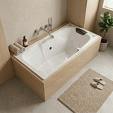 Broadway Marchena Spa Bath Rectangular Drop-in Tub 1725x860x530mm - Gloss White