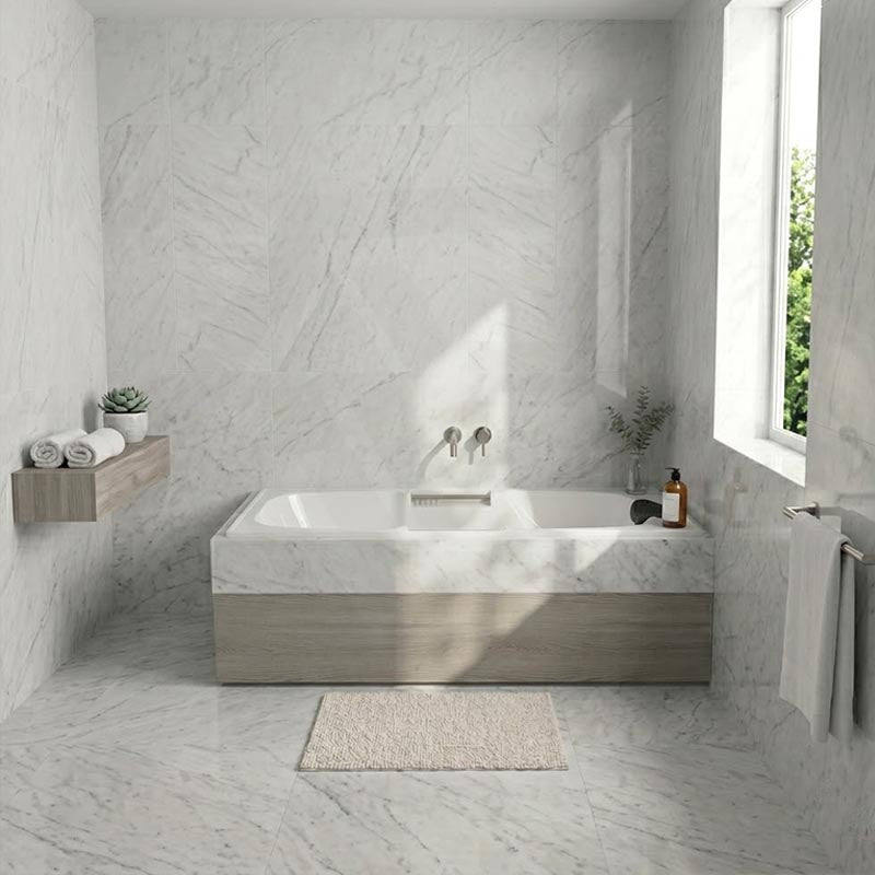 Broadway Marchena Spa Bath Rectangular Drop-in Tub 1725x860x530mm - Gloss White