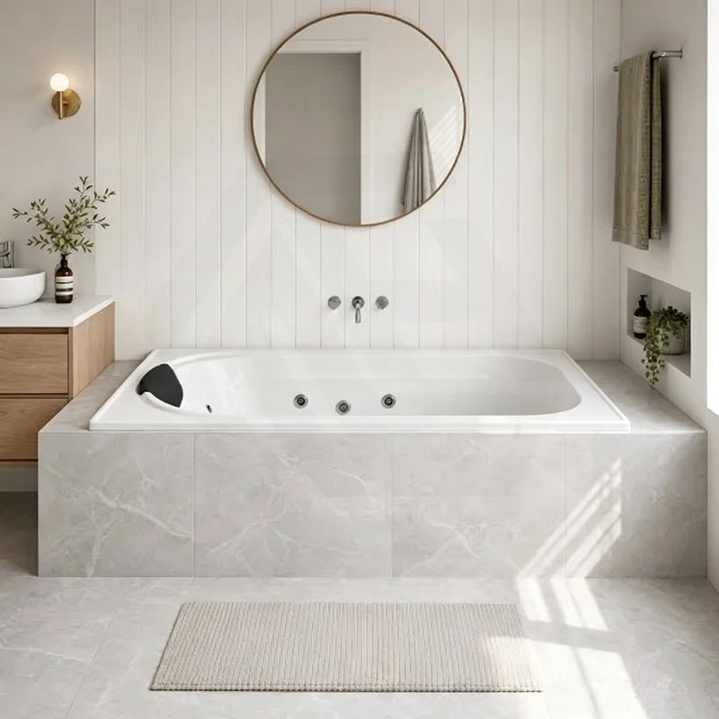 Broadway Montillo Spa Bath Rectangula Drop-in Tub 1670x855x550mm
