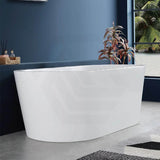 Broadway Redondo 1500/1700x800x600mm Oval Acrylic Freestanding Bathtub
