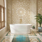 Broadway Redondo Oval Acrylic Freestanding Bathtub 1500/1700x800x600mm - Gloss White