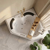 Broadway Sapphira Spa Bathtub Corner Drop-in Tub with Jets 1500x1500x600mm