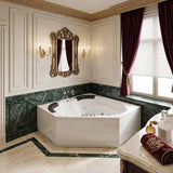 Broadway Sapphira Spa Bathtub Corner Drop-in Tub with Jets 1500x1500x600mm