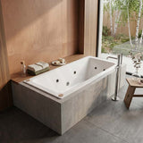 Broadway Tano Spa Bath Rectangular Drop-in Tub 1800x850x500mm - Gloss White