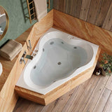 Broadway Zamora Spa Bathtub Corner Drop-in Tub with Jets 1485x1485x490mm
