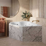 Broadway Zamora Spa Bathtub Corner Drop-in Tub with Jets 1485x1485x490mm