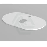 750-1200mm Carysil Matt White Plywood Wall Hung Floating Vanity Fluted with 12 O'clock Tap Hole & Center Waste Hole Stone Top Brushed Gold Handle