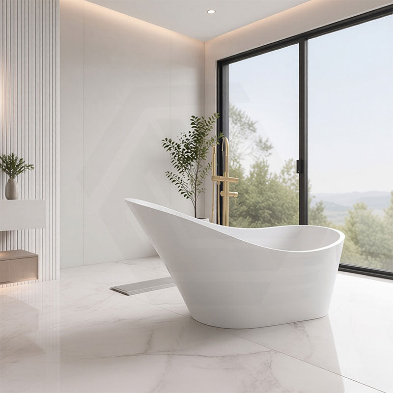 Bevel Acrylic Freestanding Bathtub Special Shape NO Overflow 1400/1700mm - Variant Colour
