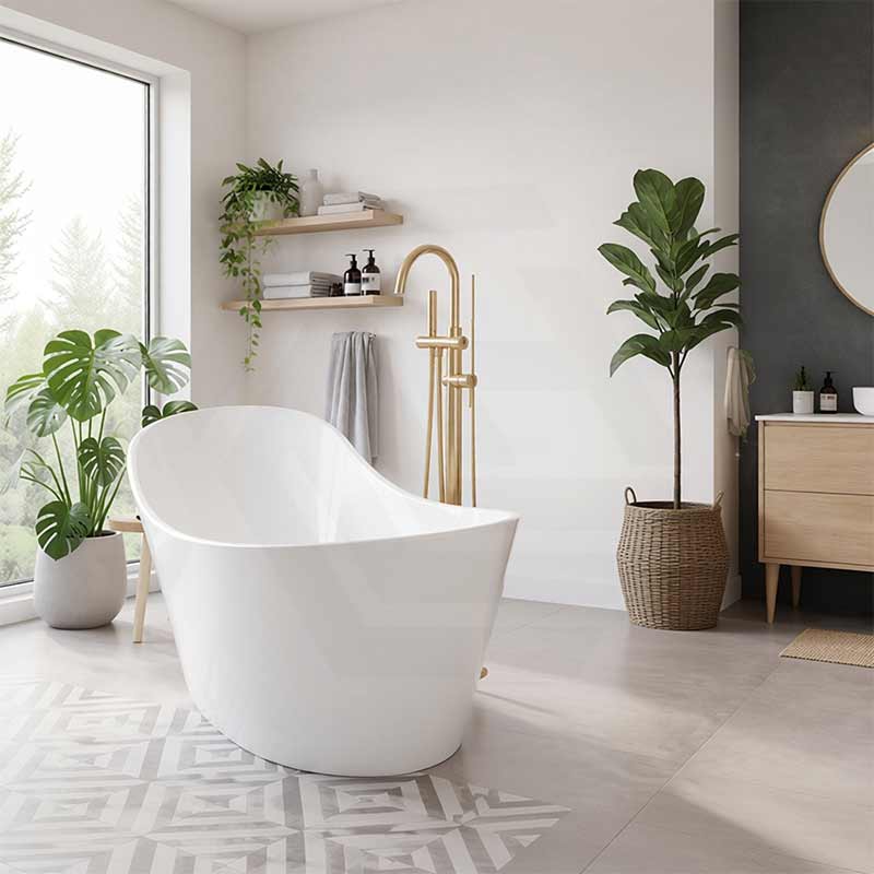 Bevel Acrylic Freestanding Bathtub Special Shape NO Overflow 1400/1700mm - Variant Colour