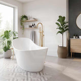 Bevel Acrylic Freestanding Bathtub Special Shape NO Overflow 1400/1700mm - Variant Colour