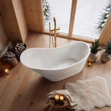 Bevel Acrylic Freestanding Bathtub Special Shape NO Overflow 1400/1700mm - Variant Colour