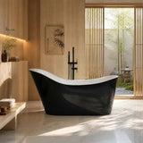 Bevel Acrylic Freestanding Bathtub Special Shape NO Overflow 1400/1700mm - Variant Colour