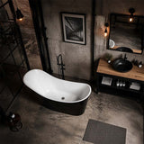Bevel Acrylic Freestanding Bathtub Special Shape NO Overflow 1400/1700mm - Variant Colour