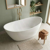 Evie Oval Freestanding Bathtub Acrylic NO Overflow 1500/1660mm - Variant Colour Available
