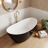 Evie Oval Freestanding Bathtub Acrylic NO Overflow 1500/1660mm - Variant Colour Available