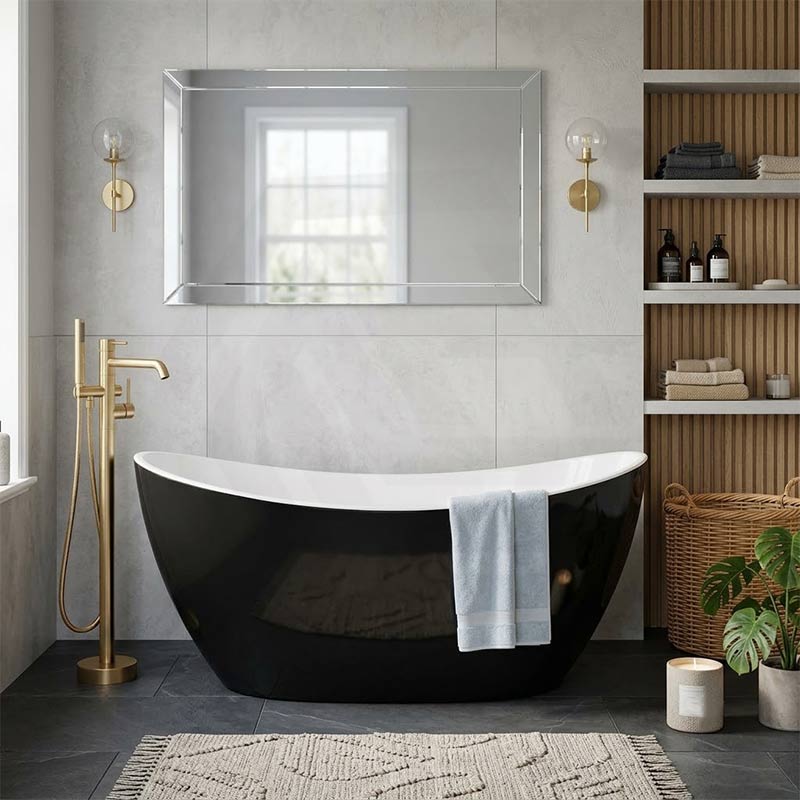 Evie Oval Freestanding Bathtub Acrylic NO Overflow 1500/1660mm - Variant Colour Available